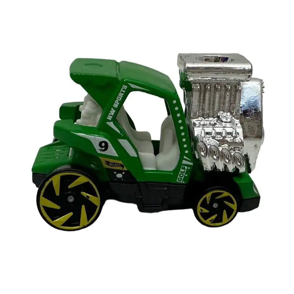 Tee'd Off 2 2014 Mattel Hot Wheels Green Golf Cart Diecast Car Vehicle